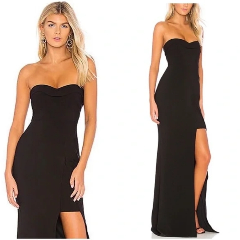 LIKELY Ella Gown In Black Size 8 NWT Formal Party Wedding Black Tie